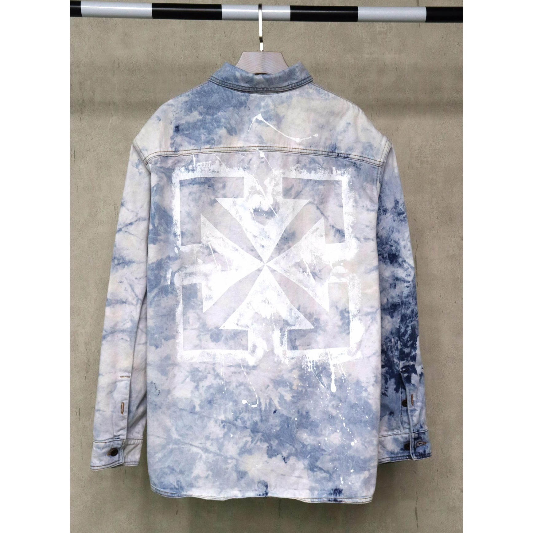 Off White Arrow Denim Jacket - DopestKickz
