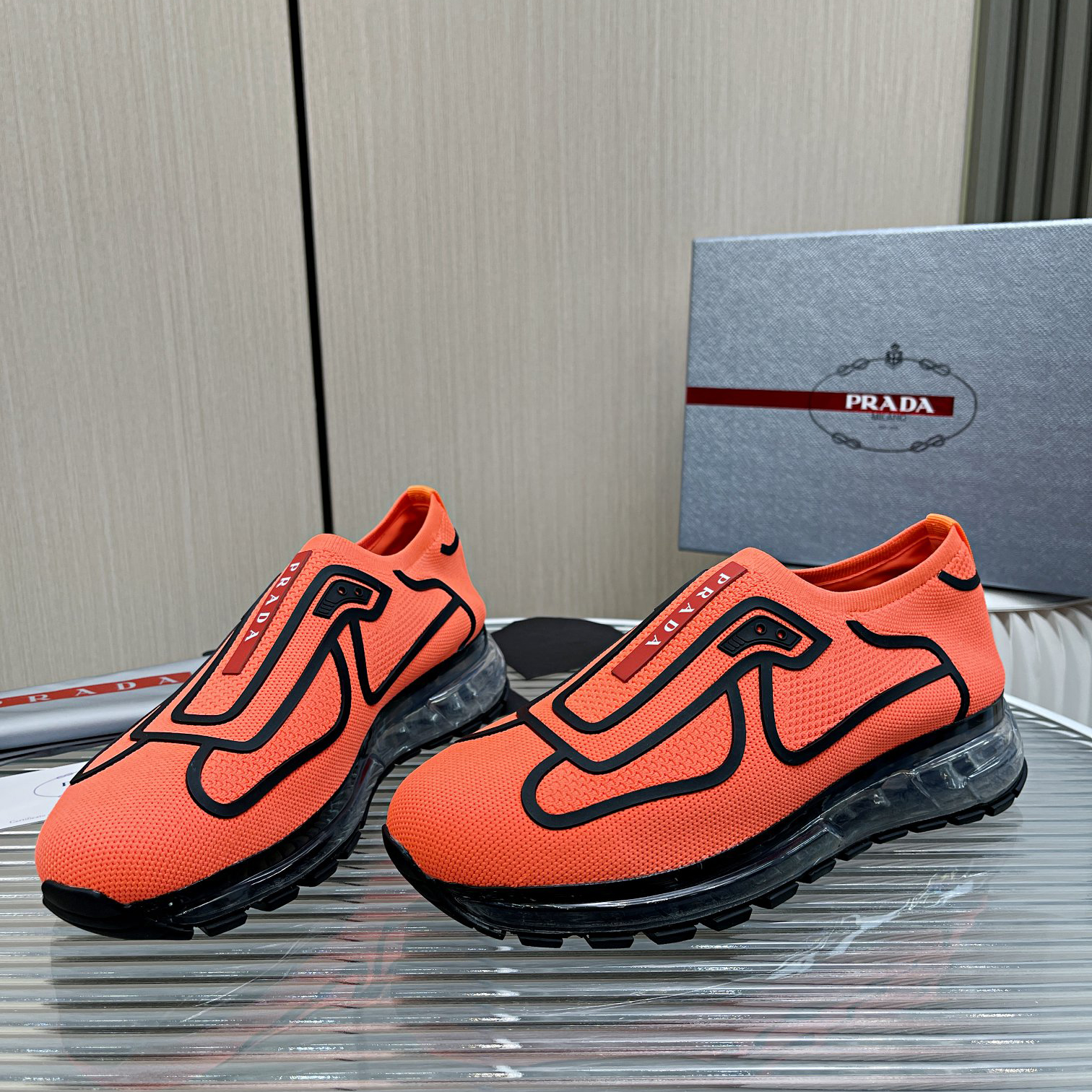 Prada Logo Sneakers  - DopestKickz