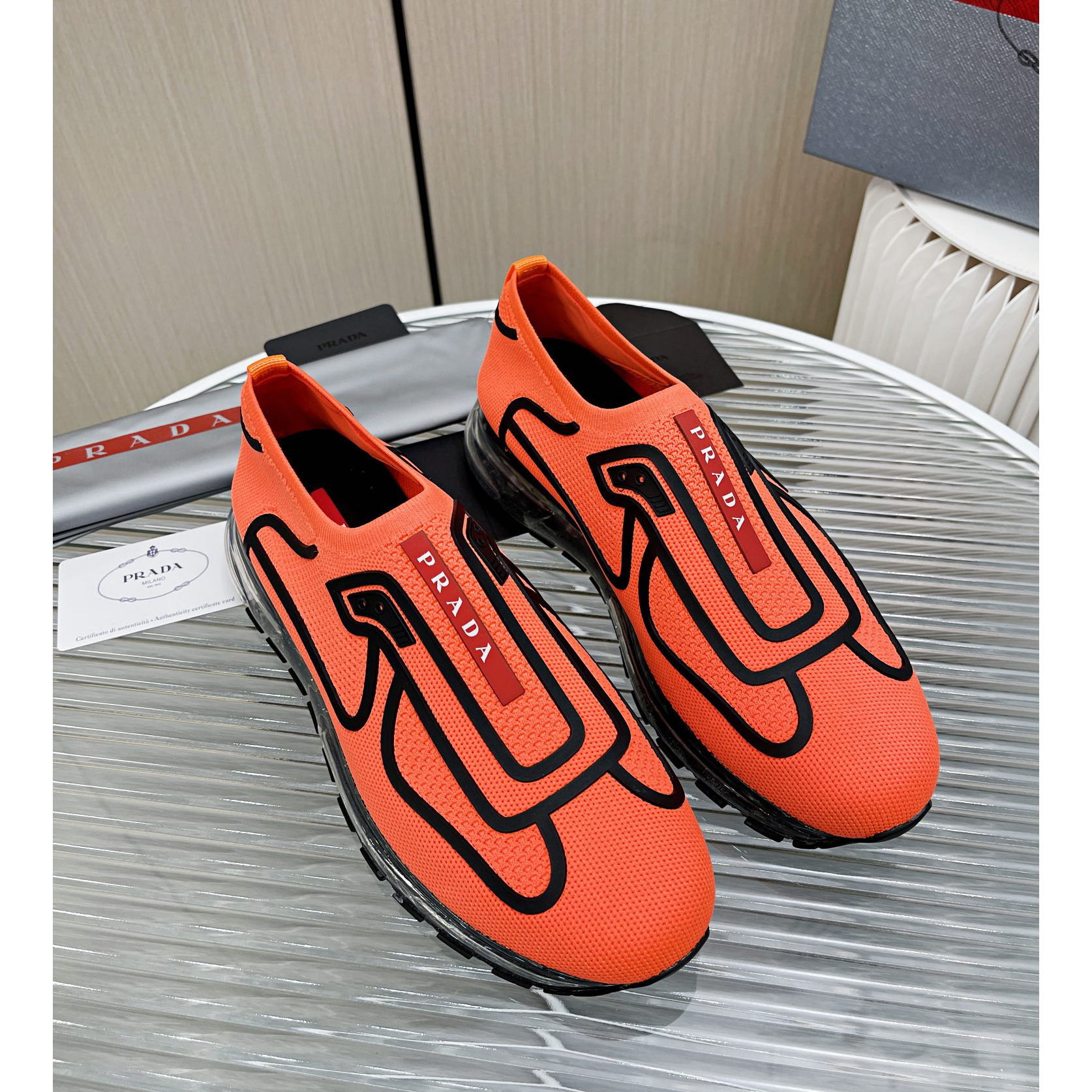 Prada Logo Sneakers  - DopestKickz