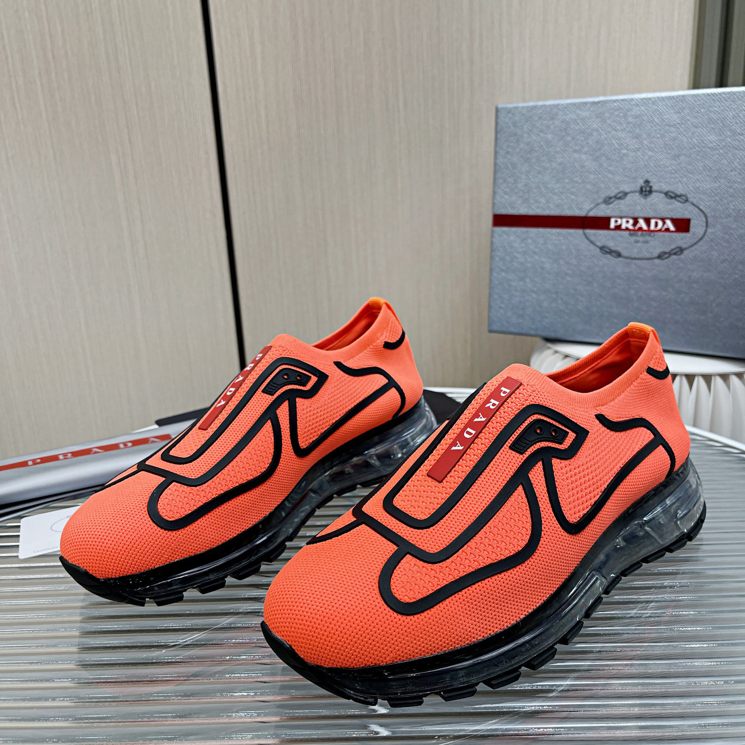 Prada Logo Sneakers  - DopestKickz