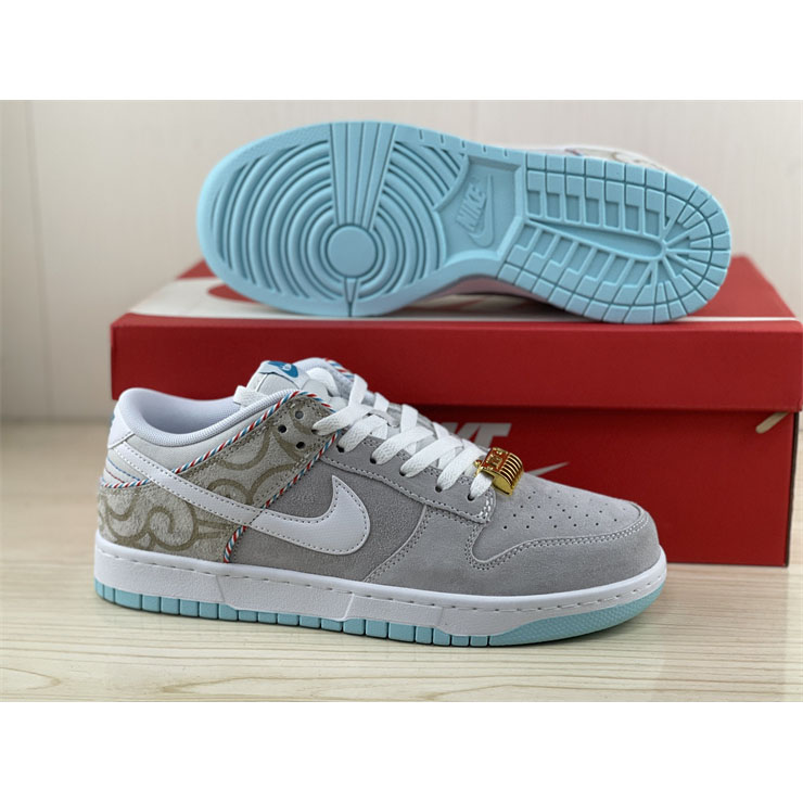 Nike Dunk Low “White Barber Shop” Sneaker  DH7614-500 - DopestKickz