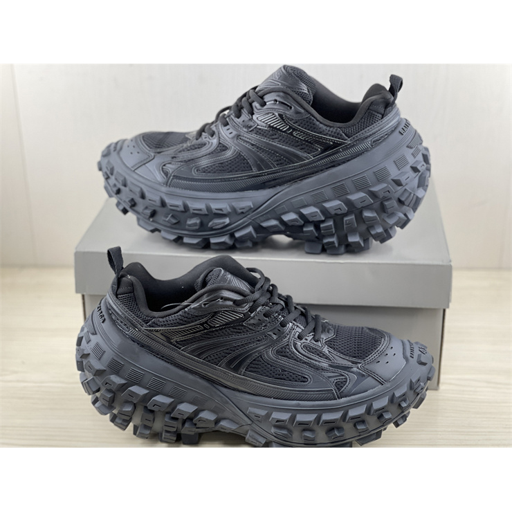 Balenciaga Men's Defender Sneaker In Black - DopestKickz