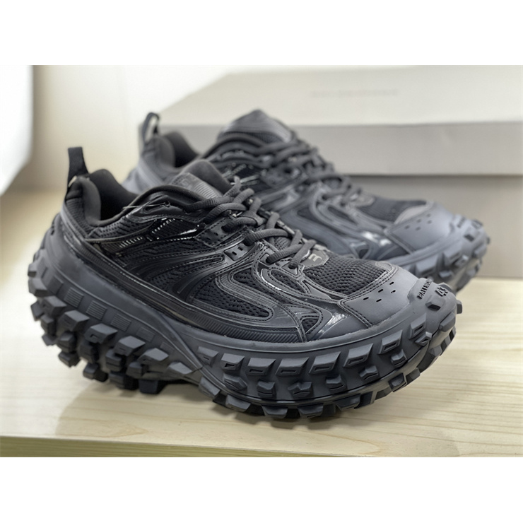 Balenciaga Men's Defender Sneaker In Black - DopestKickz