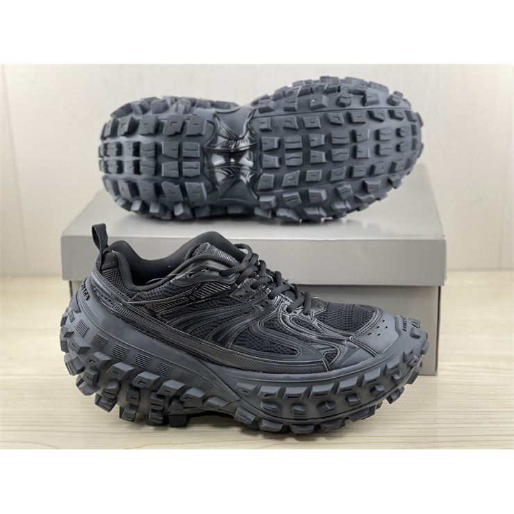 Balenciaga Men's Defender Sneaker In Black - DopestKickz