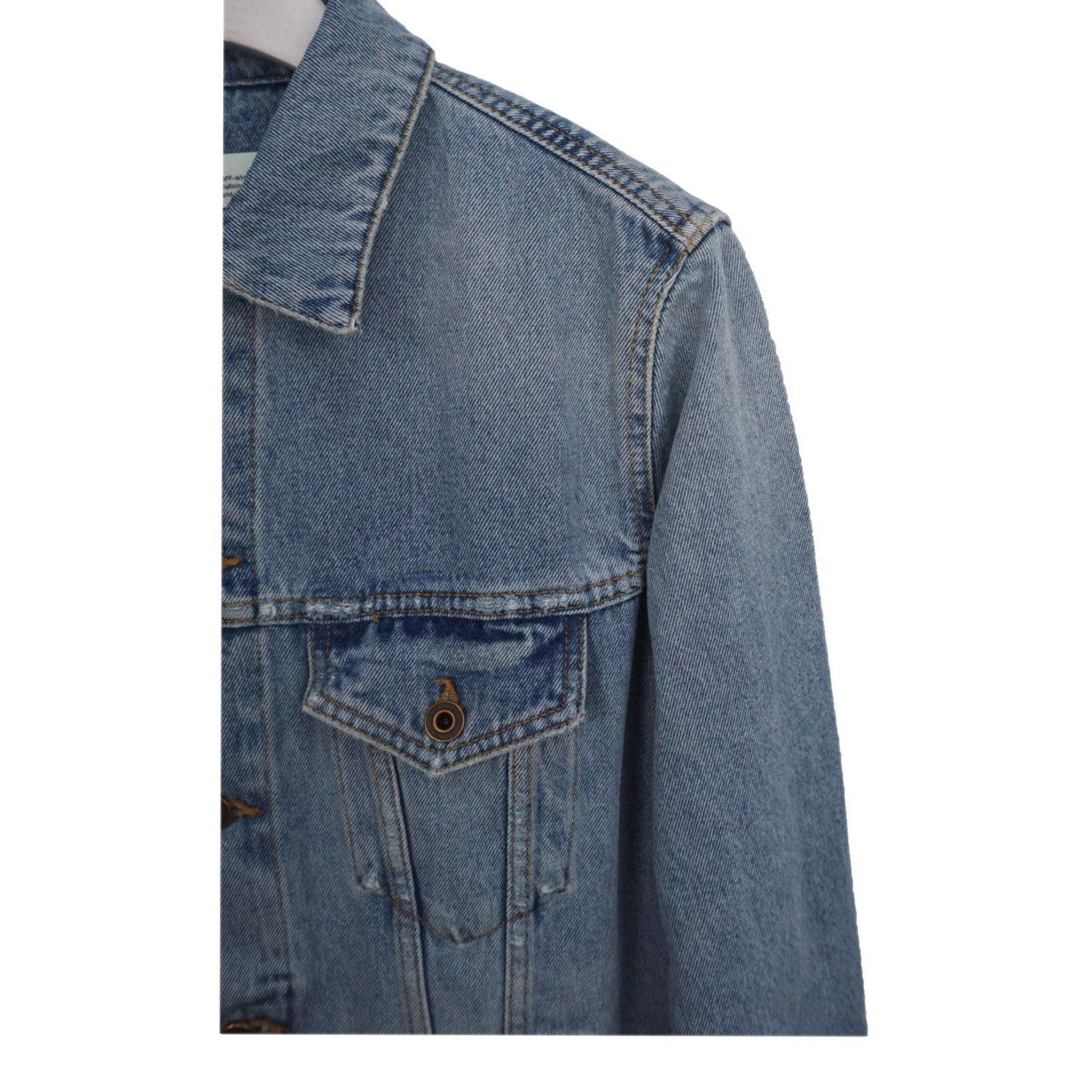 Off White Arrow Denim Jacket - DopestKickz