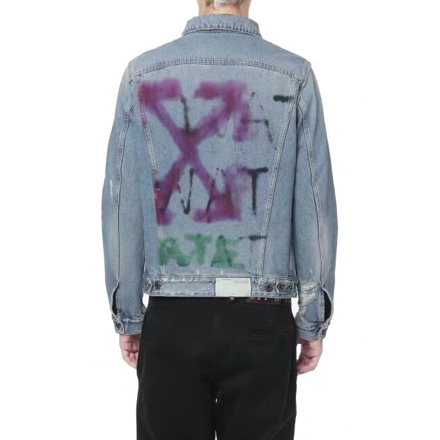 Off White Arrow Denim Jacket - DopestKickz