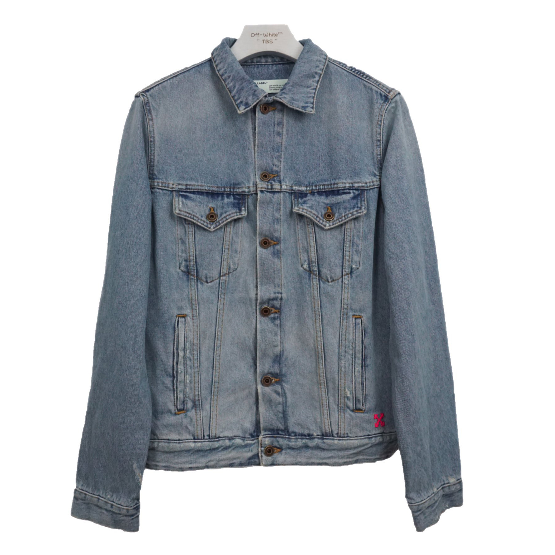 Off White Arrow Denim Jacket - DopestKickz