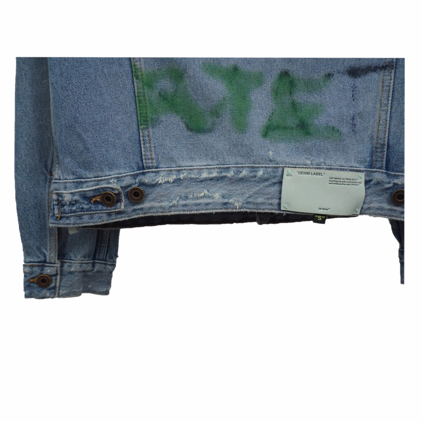 Off White Arrow Denim Jacket - DopestKickz