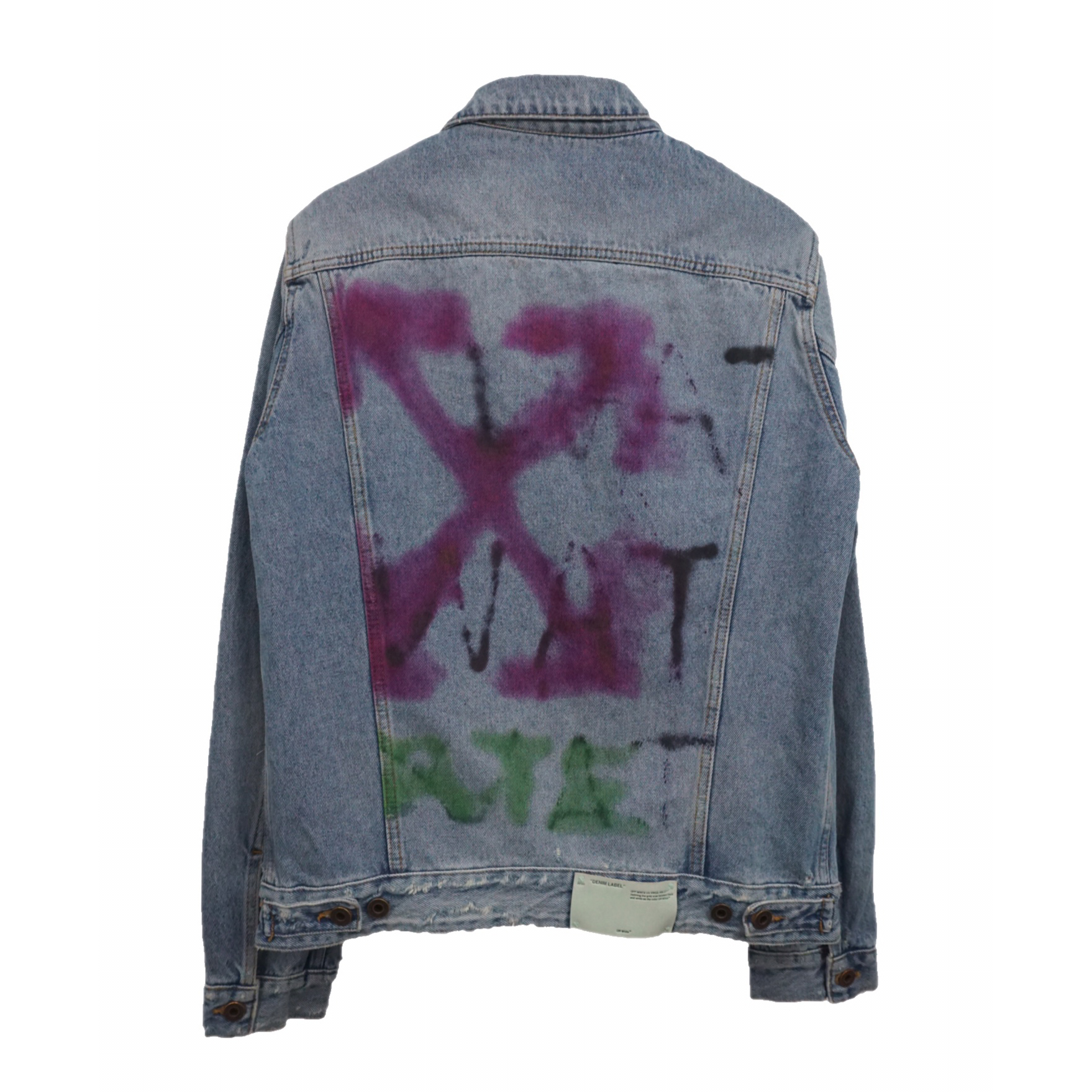 Off White Arrow Denim Jacket - DopestKickz