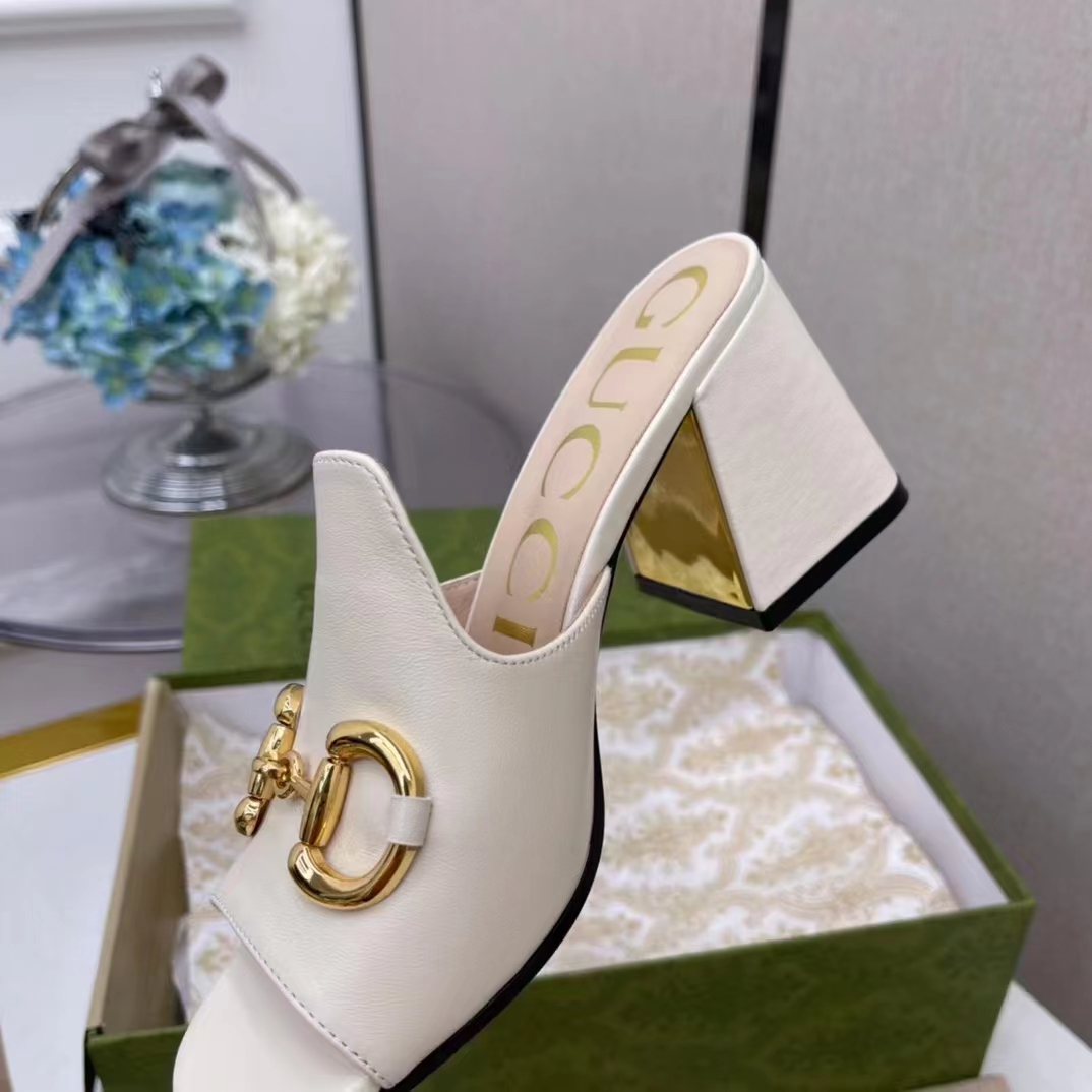 Gucci Women's slide sandal with Horsebit - DopestKickz