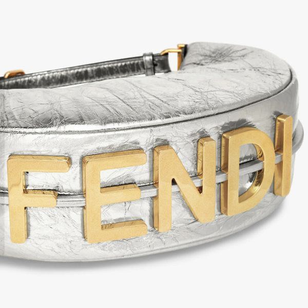 Fendi Graphy  Small White Leather Bag(5-16.5-14cm) - DopestKickz