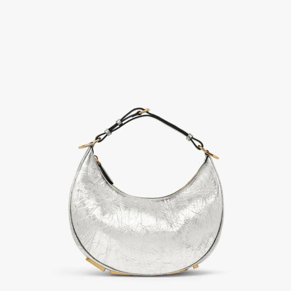 Fendi Graphy  Small White Leather Bag(5-16.5-14cm) - DopestKickz