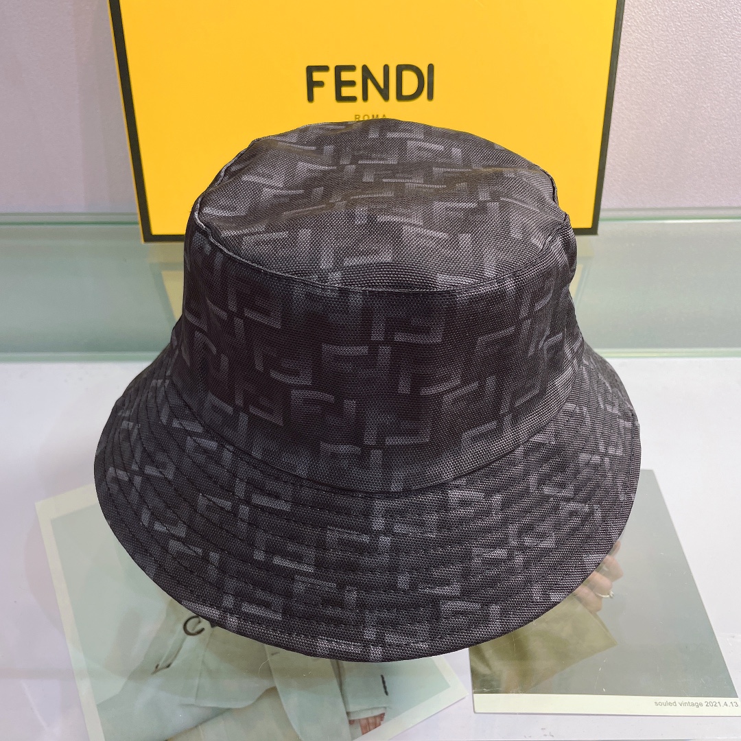Fendi Multicolor Canvas Bucket Hat - DopestKickz