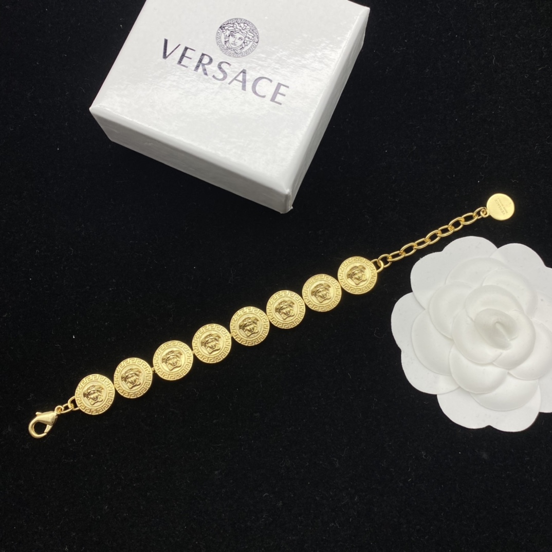 Versace Medusa Logo Bracelet - DopestKickz