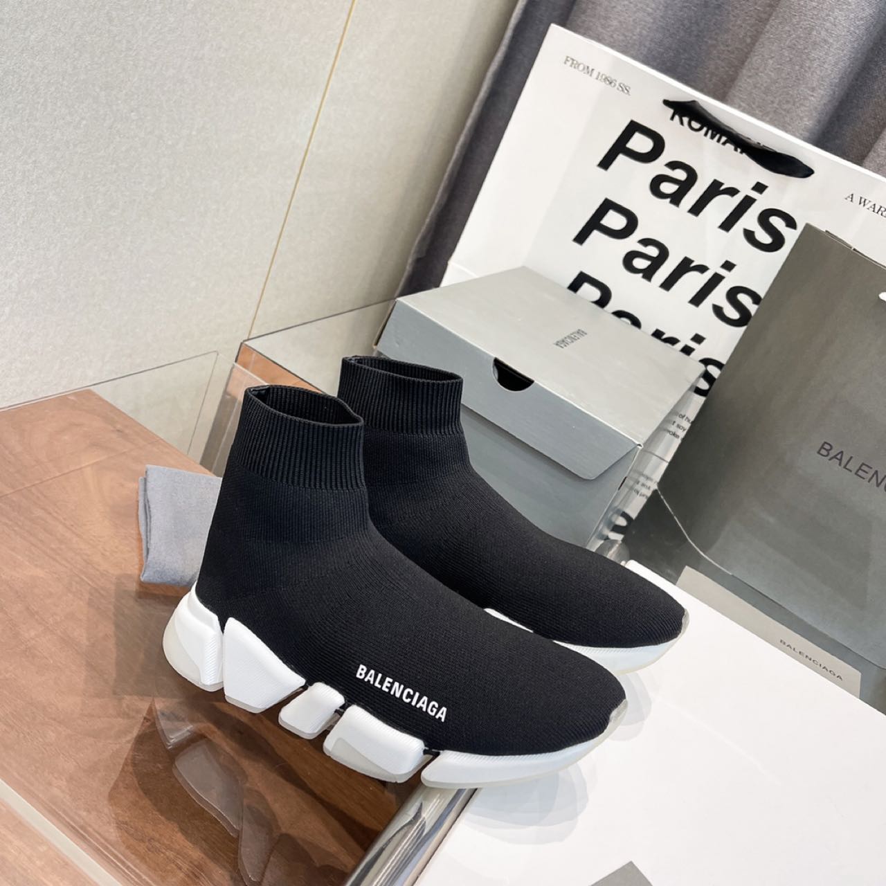 Balenciaga Speed Trainer Sock Sneaker Black - DopestKickz