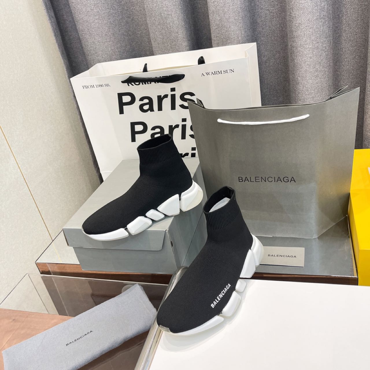 Balenciaga Speed Trainer Sock Sneaker Black - DopestKickz