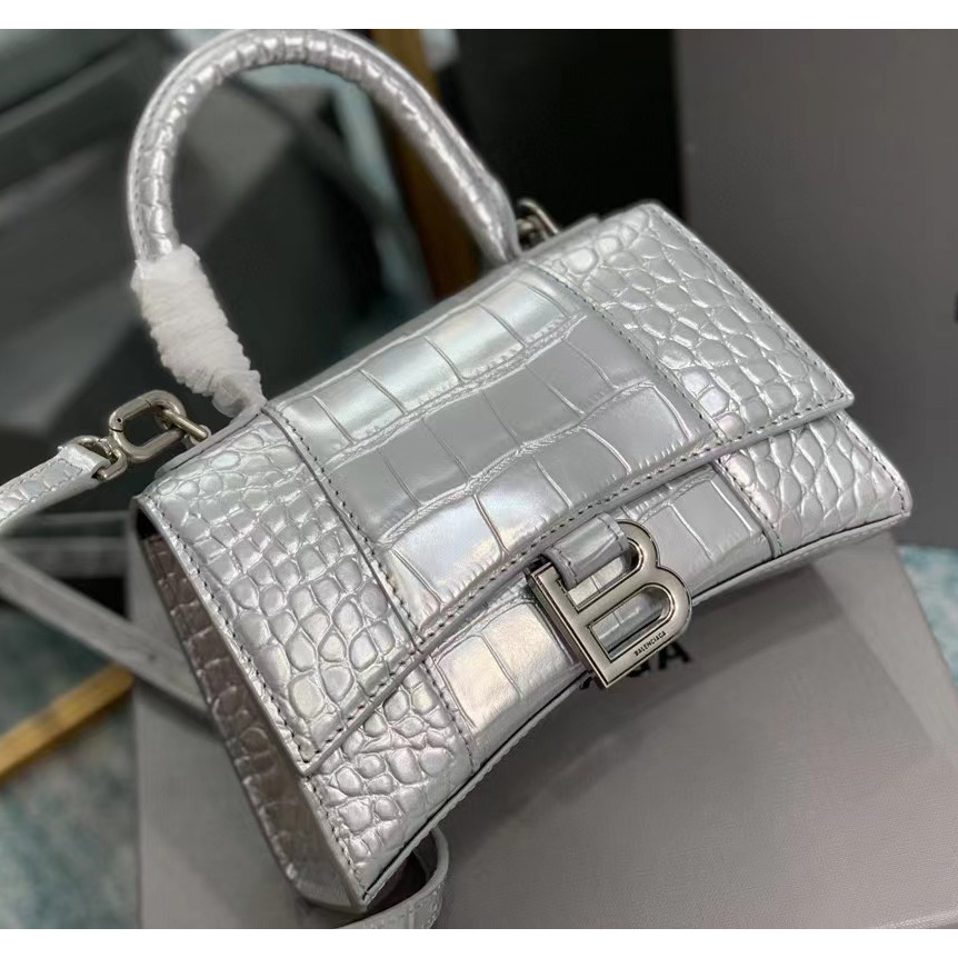 Balenciaga Hourglass Top Handle Bag (19-21-8CM) - DopestKickz