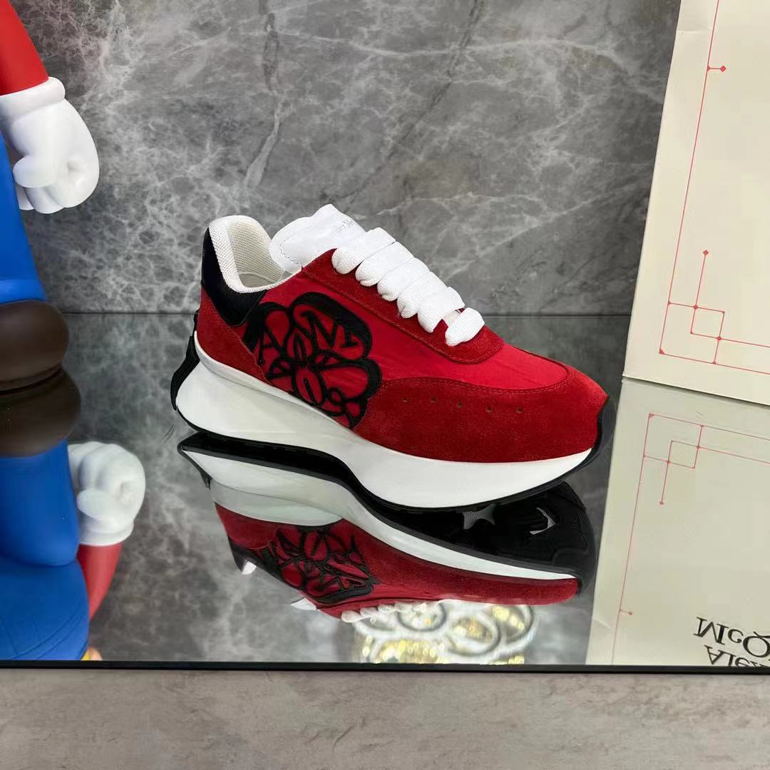 Alexander Mqueen Sprint Runner Lace-Up Sneaker - DopestKickz