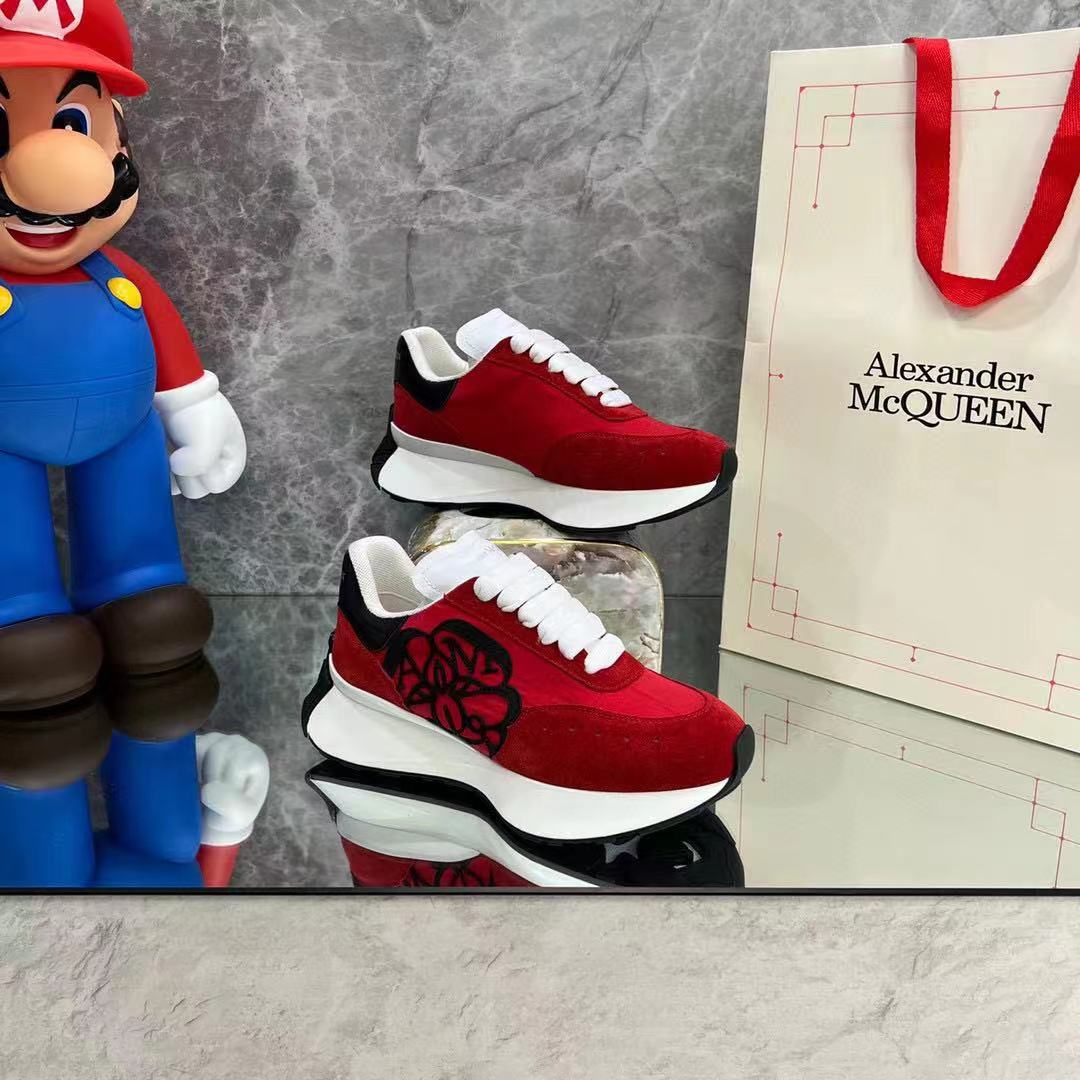 Alexander Mqueen Sprint Runner Lace-Up Sneaker - DopestKickz