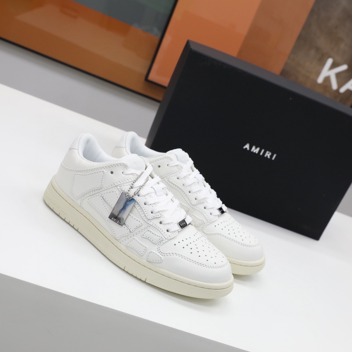 Amiri Skel-Top Low Sneaker White - DopestKickz
