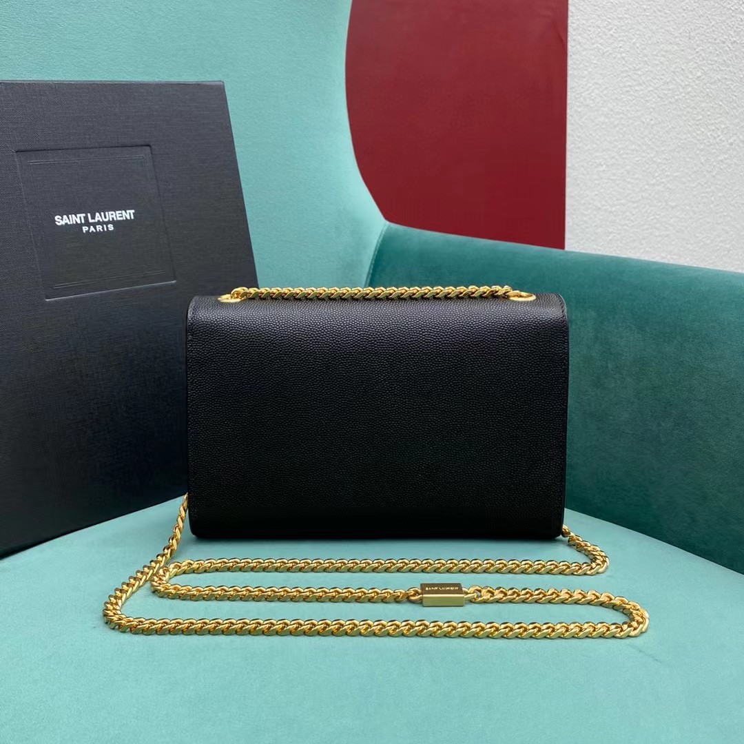 Saint Laurent Envelope Bag In Black(20-12.5-5CM) - DopestKickz