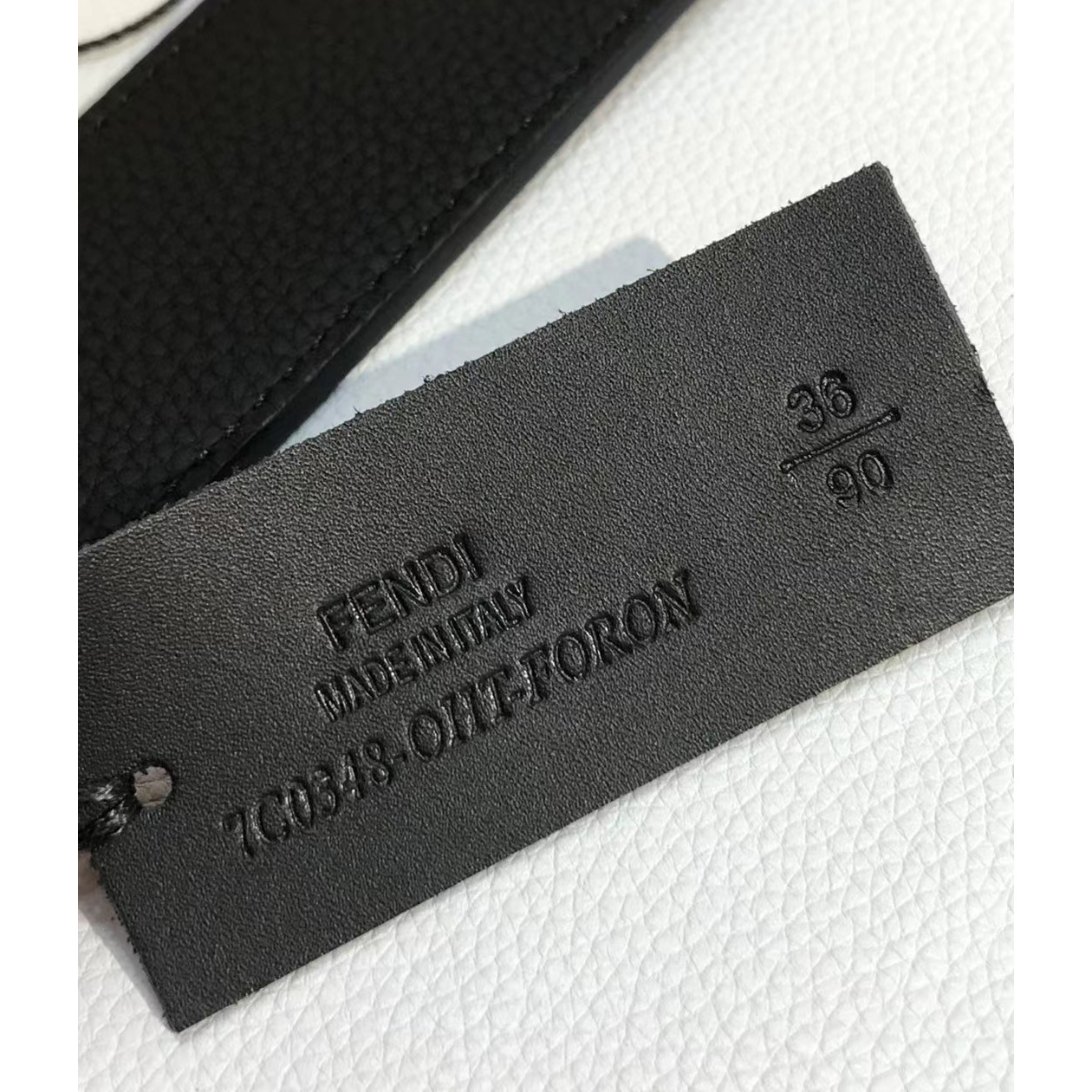Fendi Leather Belt With FF Buckle - DopestKickz