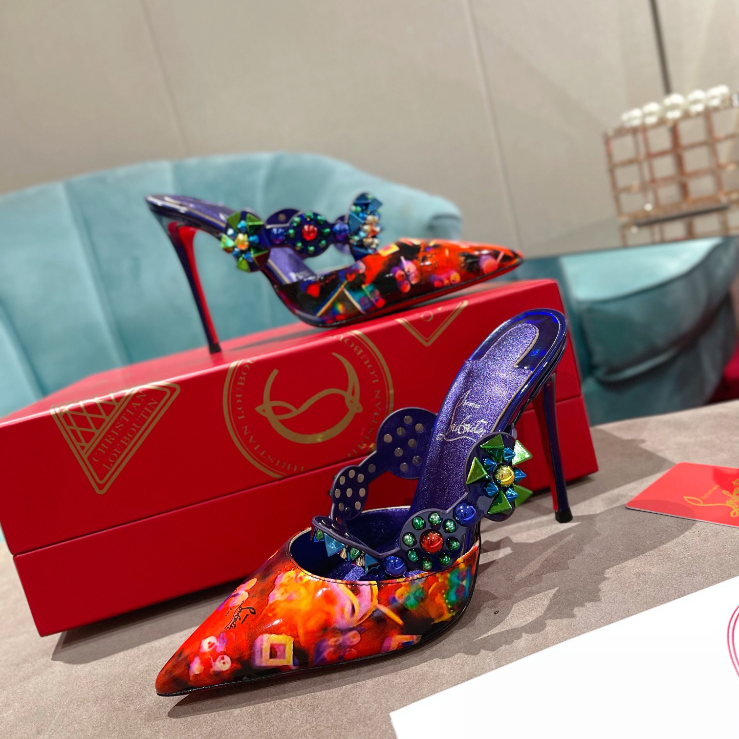 Christian Louboutin Miss Goldora Mules - DopestKickz