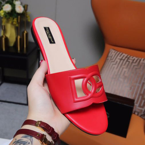 Dolce & Gabbana  DG Logo Leather  Sandal - DopestKickz