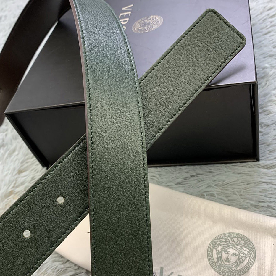 Versace Medusa Head Leather Belt  35mm - DopestKickz