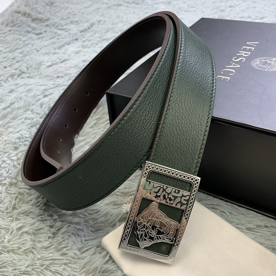 Versace Medusa Head Leather Belt  35mm - DopestKickz