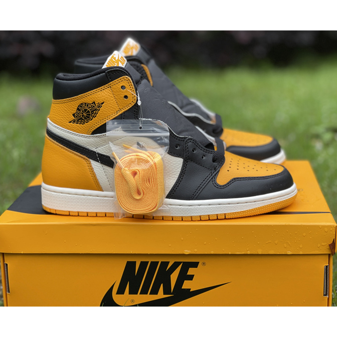 Air Jordan 1 High OG 'Yellow Toe' Sneaker  555088-711 - DopestKickz