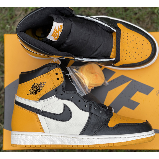 Air Jordan 1 High OG 'Yellow Toe' Sneaker  555088-711 - DopestKickz