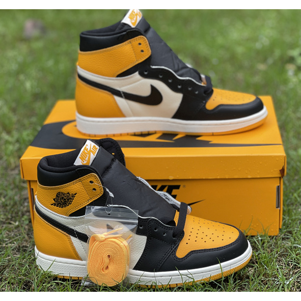 Air Jordan 1 High OG 'Yellow Toe' Sneaker  555088-711 - DopestKickz