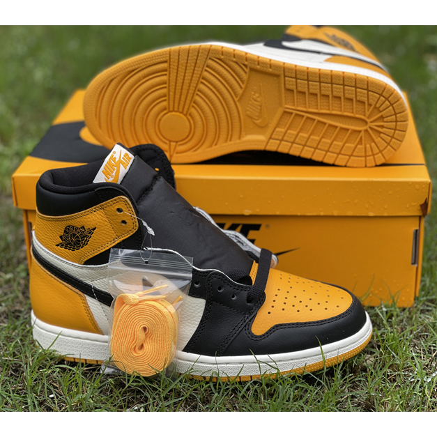 Air Jordan 1 High OG 'Yellow Toe' Sneaker  555088-711 - DopestKickz