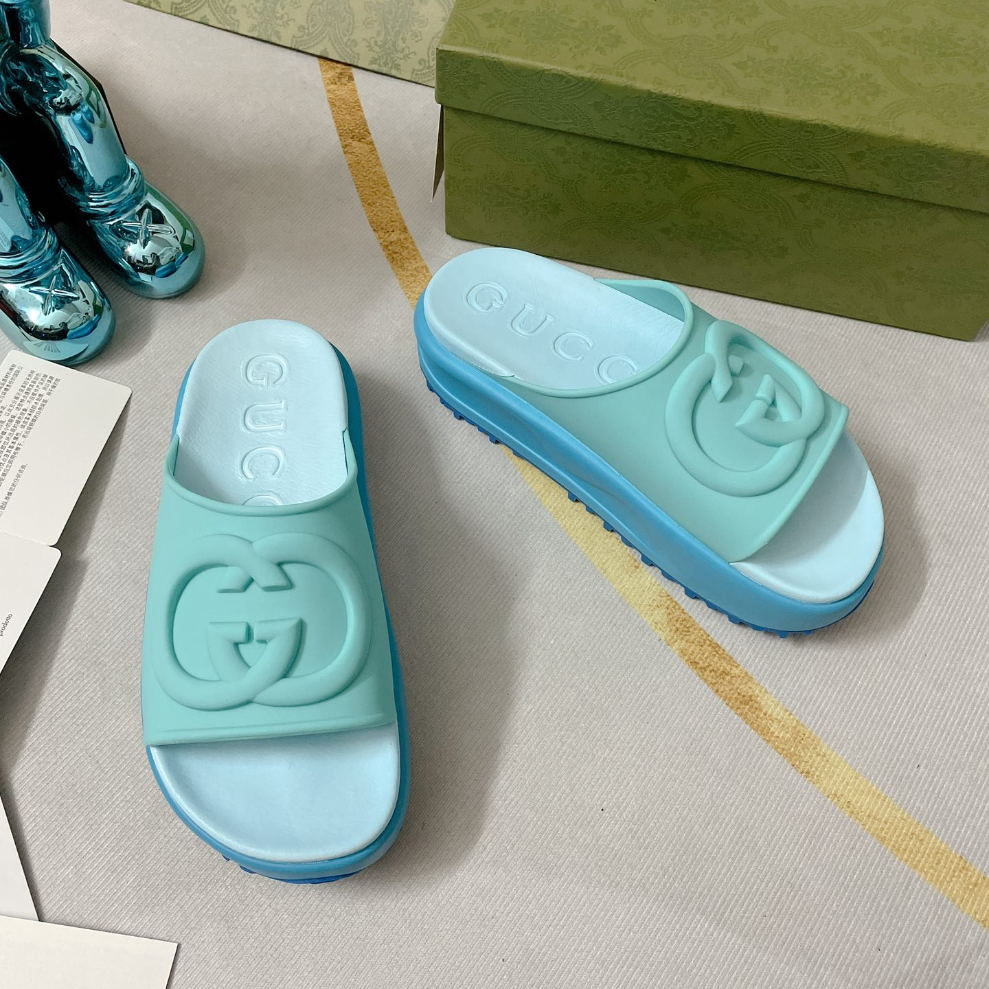 Gucci GG Thick soled slippers - DopestKickz