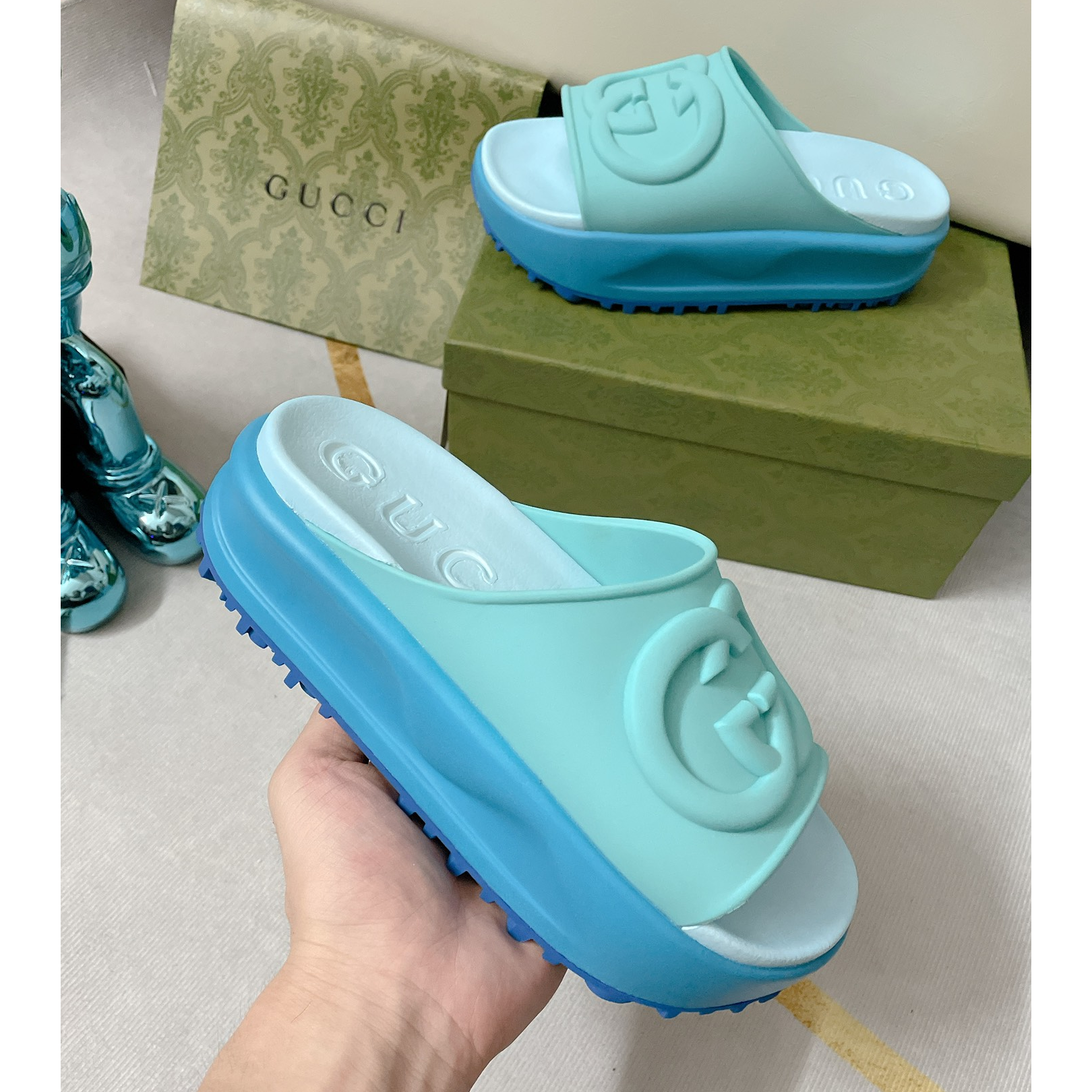 Gucci GG Thick soled slippers - DopestKickz