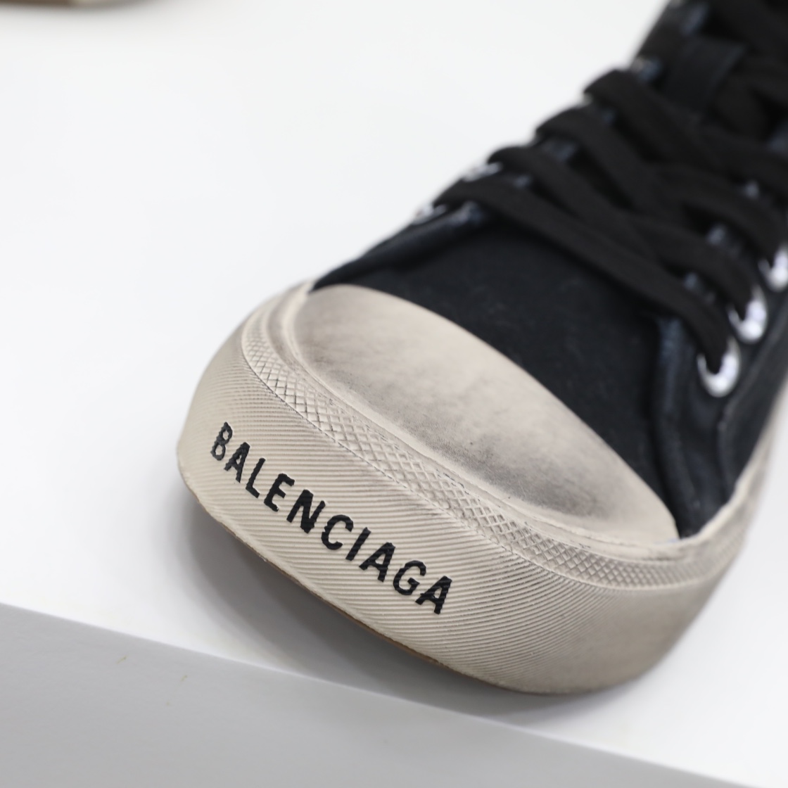 Balenciaga Men's  Paris High Top Sneaker In Black - DopestKickz