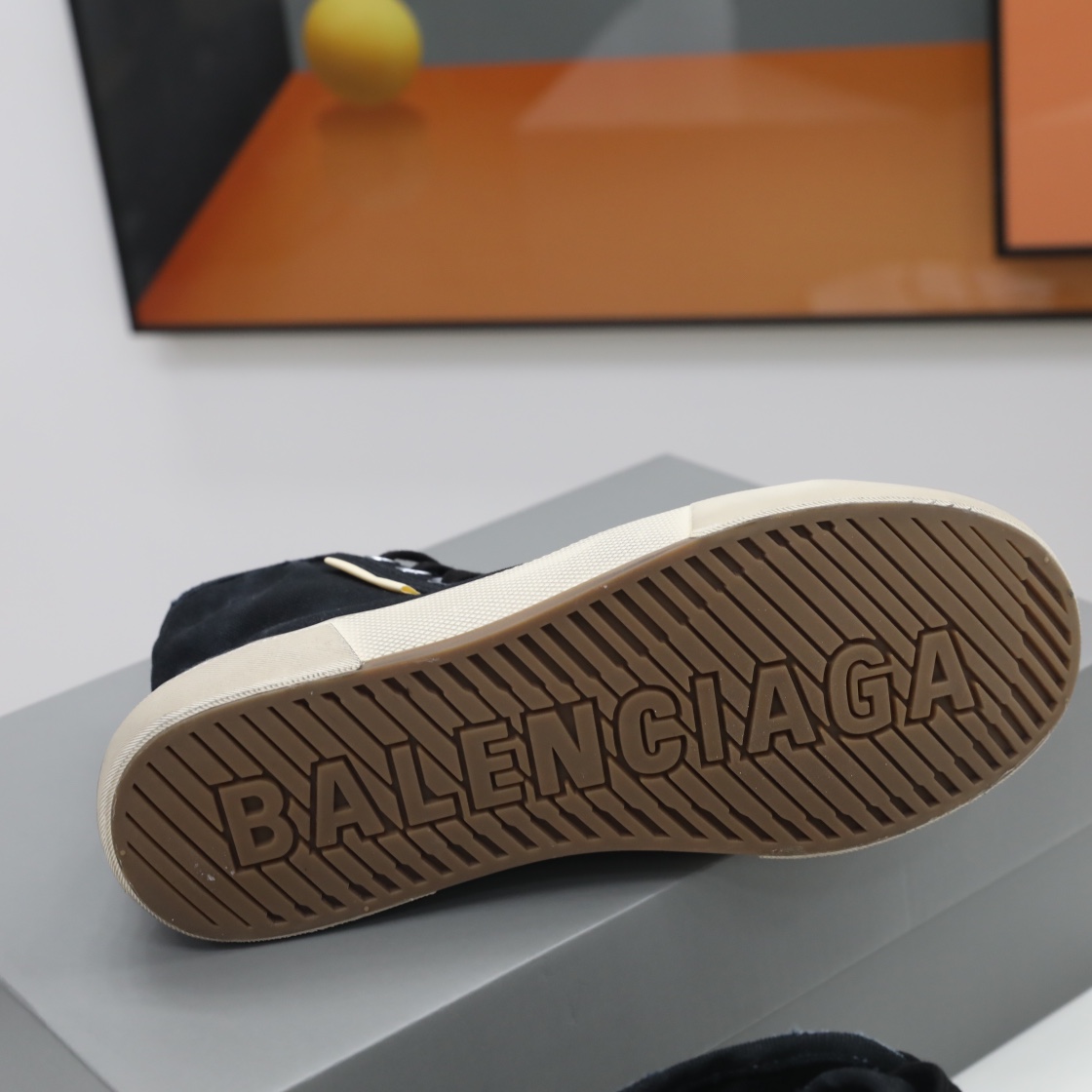 Balenciaga Men's  Paris High Top Sneaker In Black - DopestKickz