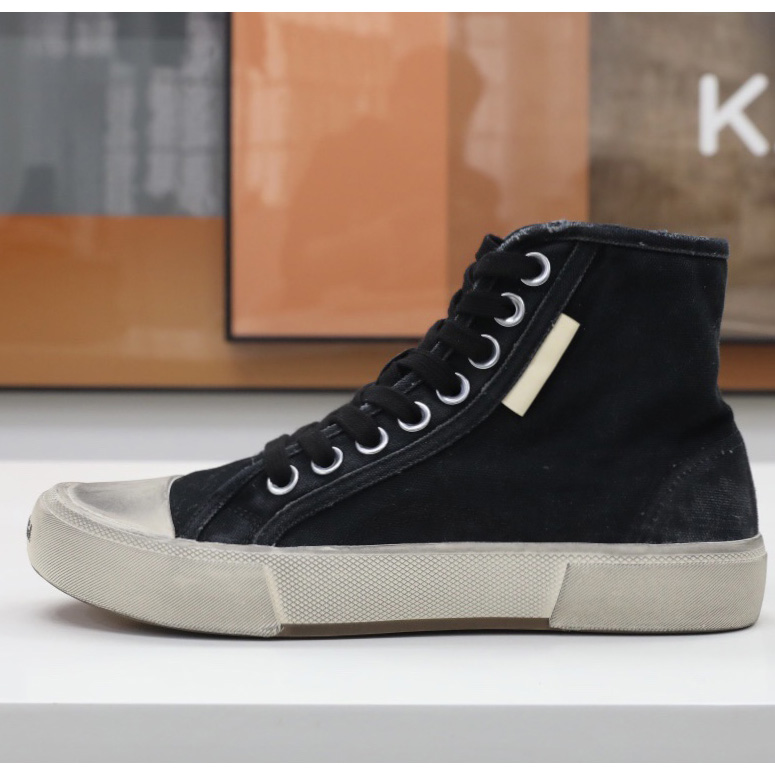 Balenciaga Men's  Paris High Top Sneaker In Black - DopestKickz