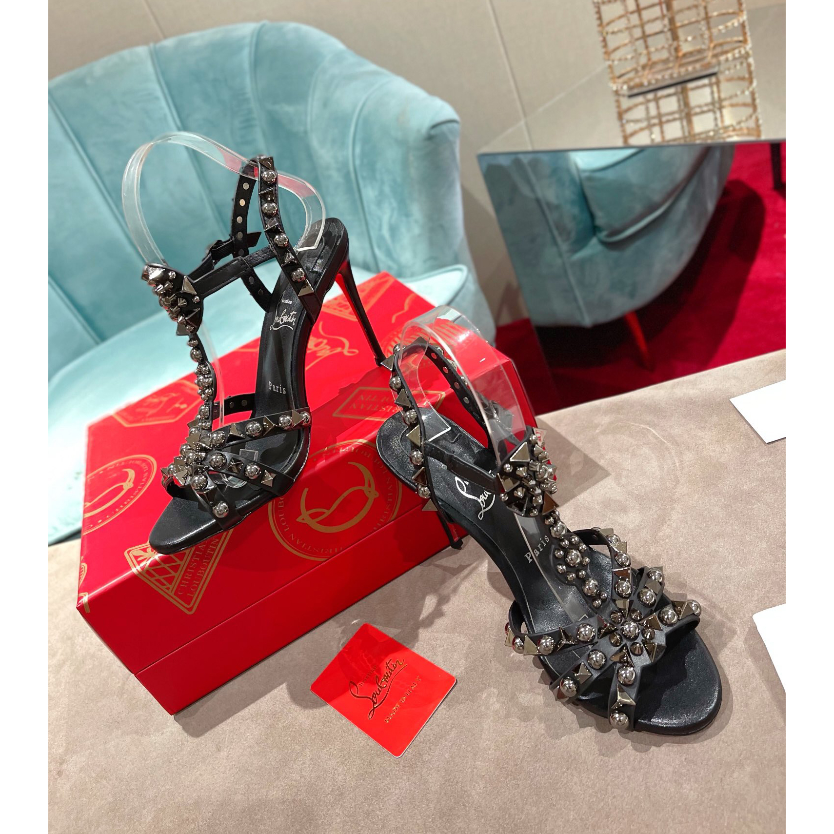 Christian Louboutin Sandal（10cm Heel Height） - DopestKickz