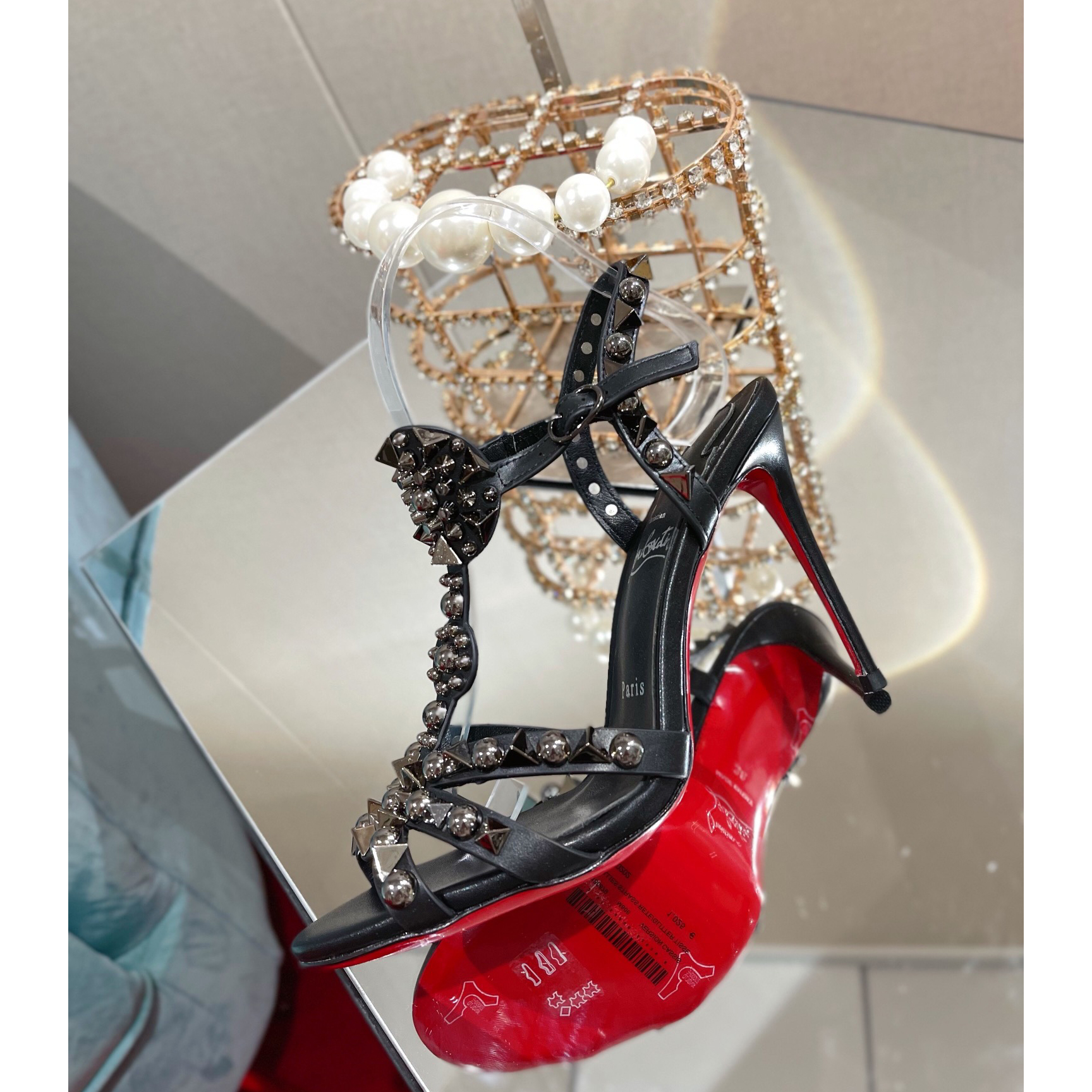 Christian Louboutin Sandal（10cm Heel Height） - DopestKickz