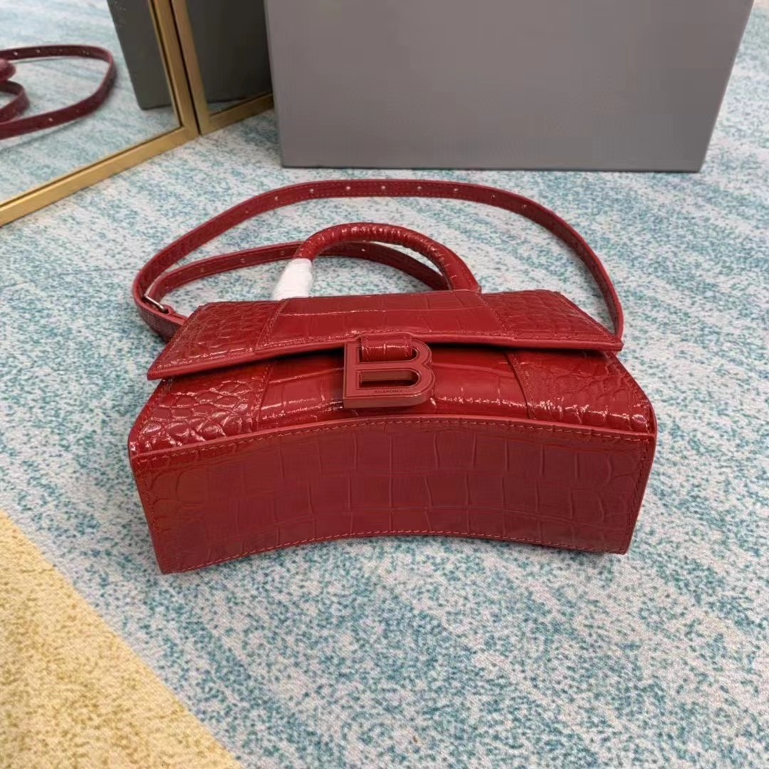 Balenciaga Hourglass Top Handle Bag (19-21-8CM) - DopestKickz