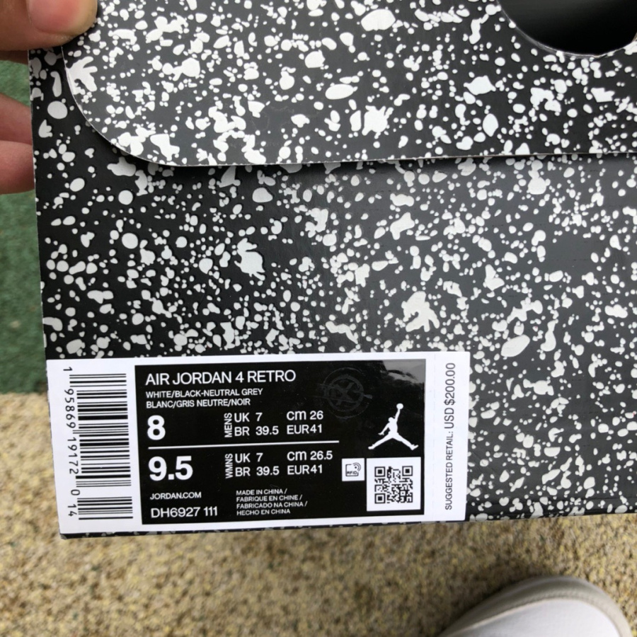 Air Jordan 4 AJ4 'Military Black' Sneakers DH6927-111 - DopestKickz