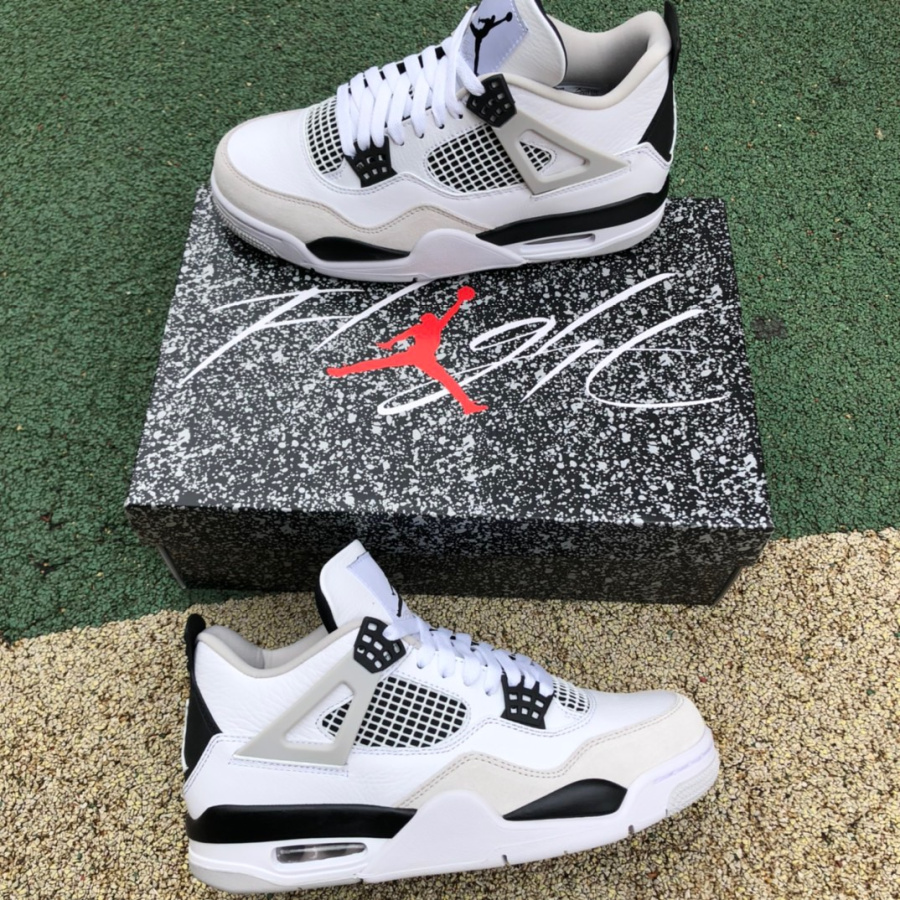 Air Jordan 4 AJ4 'Military Black' Sneakers DH6927-111 - DopestKickz