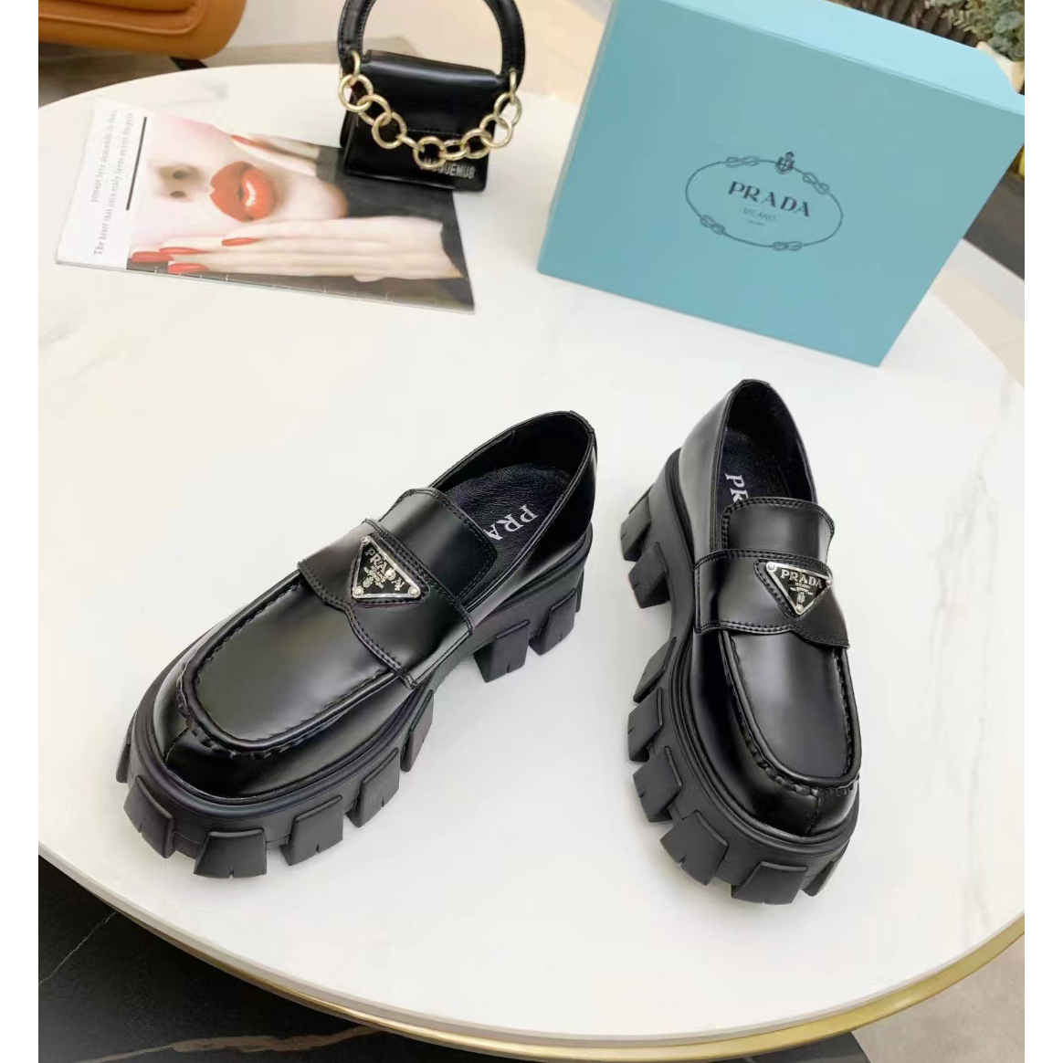 Prada Logo Shoes - DopestKickz