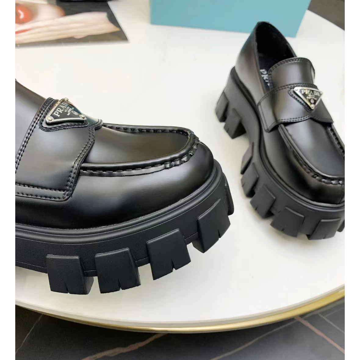 Prada Logo Shoes - DopestKickz