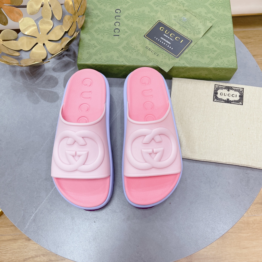 Gucci GG Thick soled slippers - DopestKickz