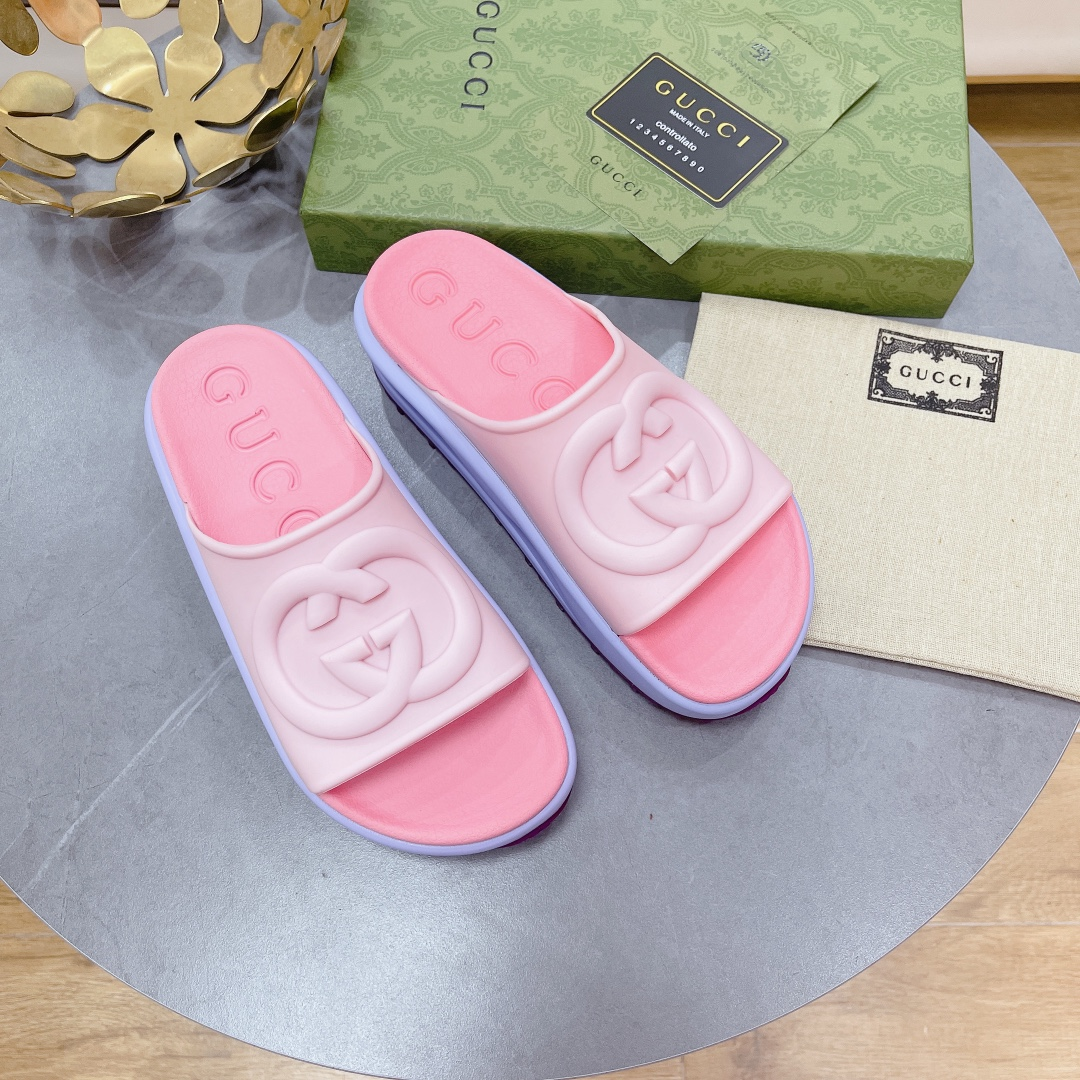 Gucci GG Thick soled slippers - DopestKickz