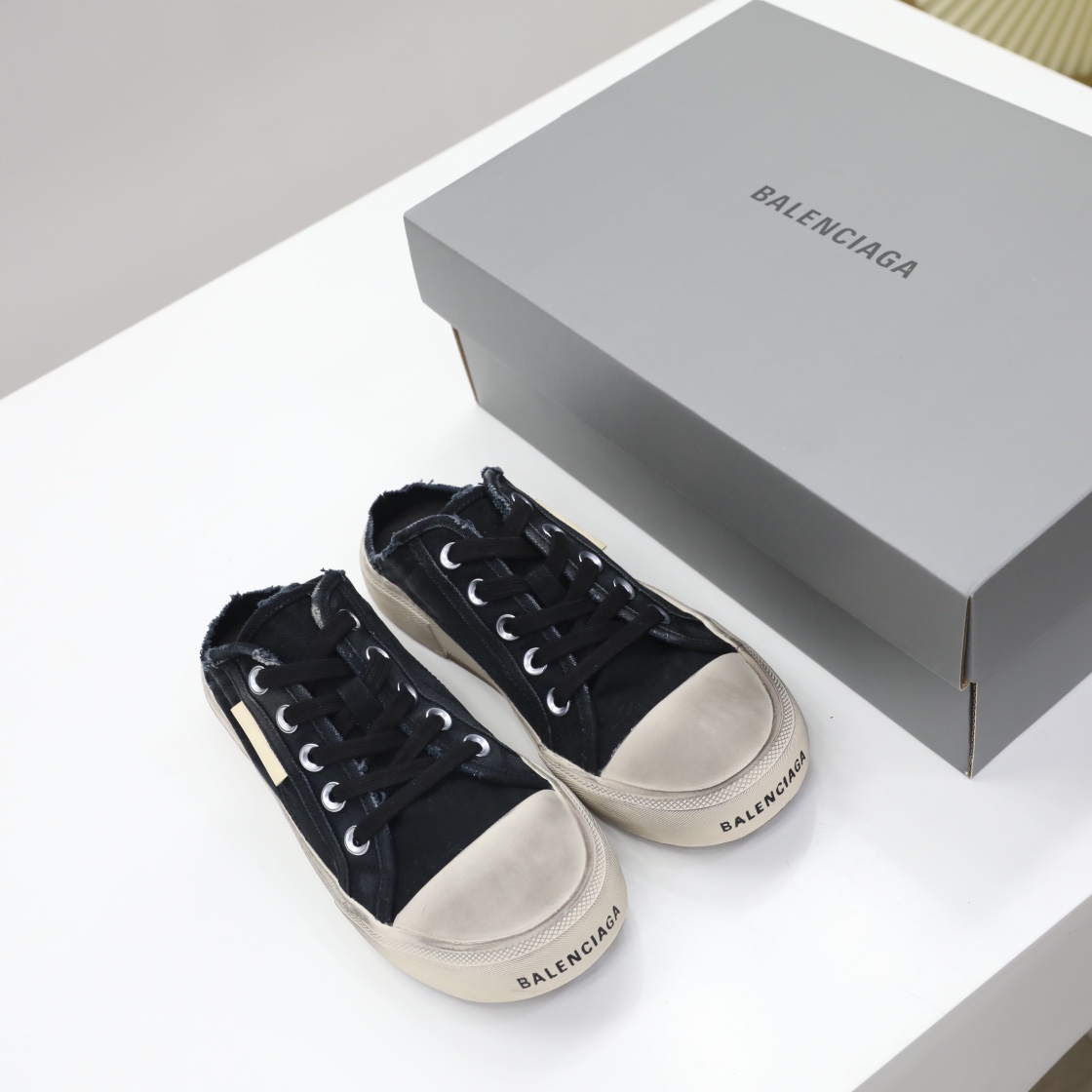 Balenciaga Men's Paris Sneaker Mule In Black - DopestKickz