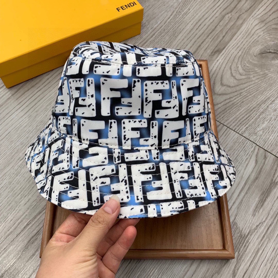 Fendi Multicolor Canvas Bucket Hat - DopestKickz